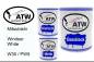 Preview: Mitsubishi, Windsor White, W30 / PW5: 1L Lackdose + 1L Klarlack + 500ml Härter - Set, von ATW Autoteile West.